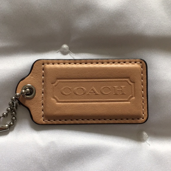 coach leather tag